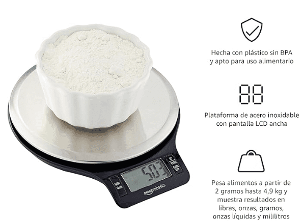 Bascula de Cocina Digital con Pantalla LCD